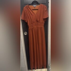 Elegant Cinnamon Women's Dress